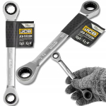 Jcb kahe otsaga mutriv&otilde;ti p&otilde;rkmehhanismiga 12x13mm, 12-nurkne, Cr-v