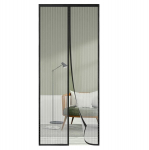 Sha2wen magnetiline s&auml;&auml;sev&otilde;rk uksele 95 &times; 200 cm, must