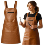 Pruun veekindel kaitsev k&ouml;&ouml;gip&otilde;ll taskutega naistele ja meestele