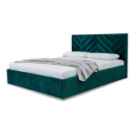 Voodi F-Line Babine 140x200 cm, &uuml;lest&otilde;stetav p&otilde;hi + pesukast, kangas Monolith 37 roheline