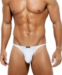 Meeste stringid Casey Kevin String Thong, valged, 1 tk.