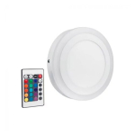 Laelamp kaugjuhtimispuldiga LED V&Auml;RV + VALGE 18W, 3000K+RGB, IP20