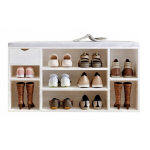 Valge istmega kingakapp, modernne esikupink