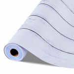 Tapeet, valge puidu tekstuuriga isekleepuv, 45x1200 cm, valge, PVC