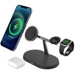 Laadimisjaam 3-in-1, Qi2, &uuml;hilduv MagSafe'iga, must