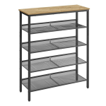 Leobert Modern jalatsikapp, metall, pruun, 75&times;28&times;93 cm