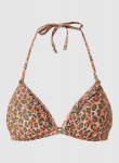 Ujumisriided - naiste top Shiwi leopardimustriga, XS