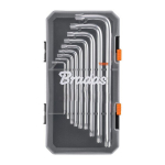 TORX v&otilde;tmekomplekt T10&ndash;T50, 9 tk &ndash; Bradas