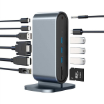 USB-C jaotur (Hub), vertikaalne, 12-in-1