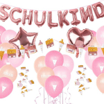 Dekoratsioonide komplekt Tagasi kooli Gallop Chic 49 tk roosa