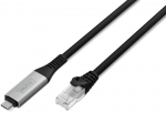 USB-C v&otilde;rgujuhe RJ45 - DIGITUS - AK-300601-150-S - 1 Gbit/s - 15 m - LSZH - Must