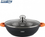Alumiiniumkatel kaanega 4.1L, 28 x 8 CM, HR-SCO-A28C, COOKING BY HEINNER