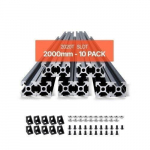 Alumiiniumprofiil 2020 &ndash; Lineaarne siin 2000 x 20 x 20 mm (10 tk komplekt)