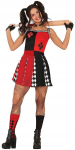Harley Quinni cheerleaderi kost&uuml;&uuml;m naistele L (42&ndash;44)