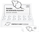 Interdruk valge hiirekujuline kustutuskumm