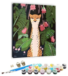 Numbrite j&auml;rgi maalimine &ndash; pilt, v&auml;rvid, pintslid, komplekt - Weasel, 40&times;50 cm