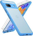 TOCOL 3-in-1 Google Pixel 8A jaoks koos kaitseklaasiga, t&auml;ielik kaamera kaitse