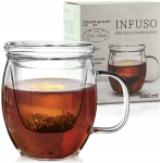 Klaasist teekruus teefiltriga 580 ml &ndash; PUODELIS