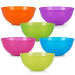 Plastikust kausid 450 ml 6 t&uuml;kki 13 cm, Dubenėlių rinkinys plastikinė 13 cm, 450 ml 6 vnt.