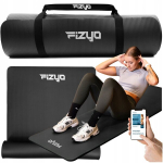 Jooga ja pilatese spordimatt NBR 190 x 60 cm, 1 cm paksune, Sporto kilimėlis jogai ir pilatesui NBR 190 x 60 cm, 1 cm storio