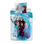 Disney Frozen 2 "Perekond" laste voodipesukomplekt 160x200 cm, 2-osaline &ndash; 100% puuvill, Jerry Fabrics