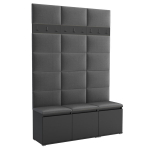 Luton 3 vabaltseisev riidestange &ndash; hall garderoobi korraldaja, 150 x 213 x 40 cm