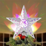 J&otilde;ulupuu tipp 3D LED-projektoriga Barsi, 30,5 cm
