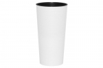 4Living Dluto valge lillepott 30x30x57 cm &ndash; stiilne, vastupidav taimepott