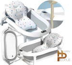 Kokkupandav beebivann ergonoomilise padjaga