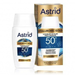 N&auml;okreem p&auml;ikesekaitsega Astrid Hyaluronic Gold Fluid SPF 50 niisutav kortsudevastane