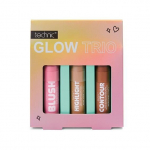 Technic Glow Trio Set &ndash; kreemjas p&otilde;sepuna, highlighter ja kontuur skulptuurse, s&auml;rava v&auml;limuse jaoks