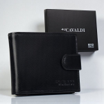 Meeste ehtsast nahast rahakott Cavaldi, must