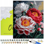 Numbritega maalimise komplekt 40x50 cm, Kaunid roosid, Oh-art, ANG1017, 40x50 cm