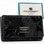 Naiste ehtsast nahast rahakott Peterson, must