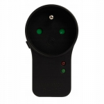 Elgotech R-10f-2 pikendusjuhe liigpingekaitsega, 16a, 4000w, must