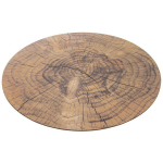 Puidust &uuml;mmargune korgist lauamatt 38 cm, Padėkliukas kam&scaron;tinis apvali WOODEN 38 cm