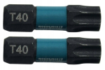Makita Impact Black T40 25mm 1/4" Torx l&ouml;&ouml;kotsikud (2 tk.)