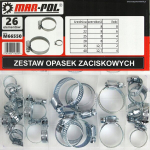 26 tk. klambrite komplekt, 16-40 mm
