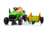 Laste elektriline traktor k&auml;ruga HATIS, roheline/kollane