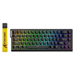 ATTACK SHARK X68 HE Kiirelt reageeriv mehaaniline m&auml;nguklaviatuur RGB-valgustusega Must