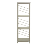 Riiul Home4you DIMITRA 40x40x124 cm avatud halli v&auml;rvi metallist