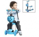 Tasakaaluline t&otilde;ukeratas lepatriinu 3in1 Scooter, sinine