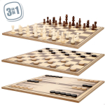 CB Games 3-&uuml;hes lauam&auml;ng male, kabe ja backgammon 67 osa