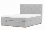 Voodi R-Line Caroteno 160&times;200 cm pesukastidega, kangas Caldo 16 helehall
