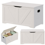 Suur puidust hoiukast valge voodikate kast loft 80 cm