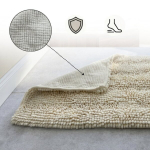 Vannitoavaip &bdquo;SOFTY&ldquo; &ndash; valge, pehme ja libisemiskindel, 50 &times; 80 cm