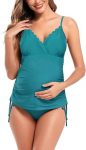 Kaheosaline rasedate ujumistrikoo tankiini Shekini XL, t&uuml;rkiissinine, XL