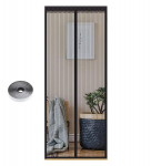 Went magnetiline s&auml;&auml;sev&otilde;rk uksele 95x215 cm, must