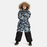 Huppa Laste talvekombe WILLE, petrol pattern/ black