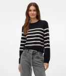 Vero Moda Naiste kampsun 10309324*02, must/valge 5715605133651